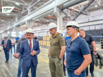 Полпред президента в Кургане ознакомился с работой индустриального парка и испытал наши боевые машины