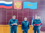 Сотрудники областного чрезвычайного ведомства приняли участие в торжественных мероприятиях, посвященных Дню Государственного флага РФ