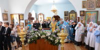 Митрополит Даниил в престольный праздник Порт-Артурского храма Кургана совершил Литургию - Епархия