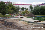 Горячая вода пришла в Шевелёвку: теплотрасса в новом сквере Кургана прошла испытания